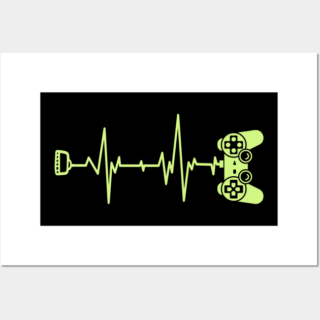 Gamer Heartbeat Wall Art by Dailygrind